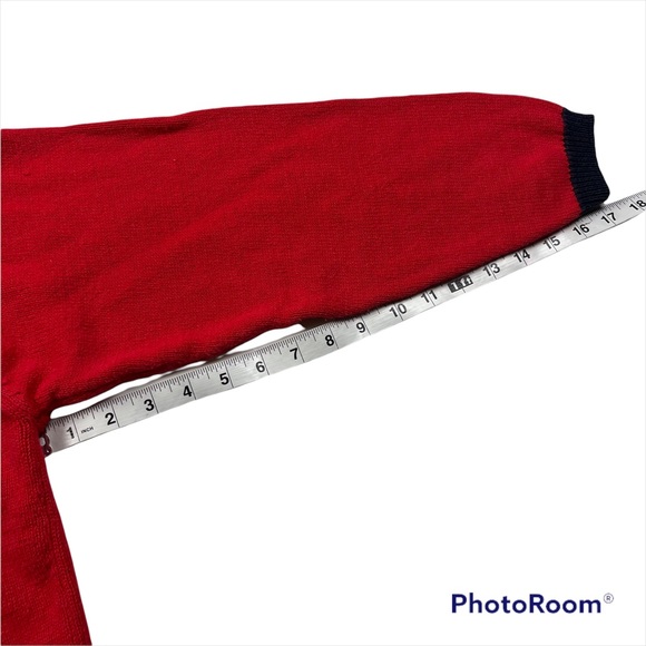 Vintage Cat Cardigan Sweater Medium Knit Heart Button Quirky Kitsch - Picture 10 of 10